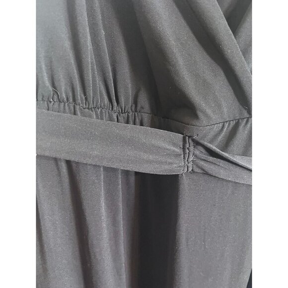 Avenue Dress 22 Black Tank Maxi Neutral Minimalist Preppy Retro Classic Staple - Picture 7 of 11